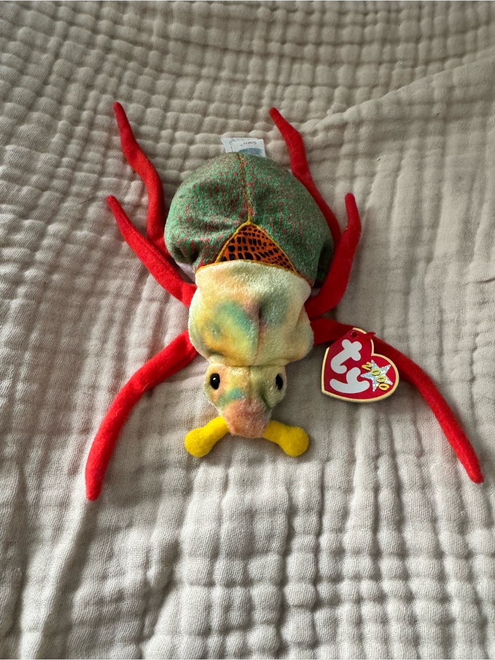 Ty Beanie Baby 'Scurry' Multicolor Bug Plush - Red Legs